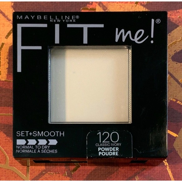 Maybelline Fit Me! Set & Smooth Pressed Powder #120 Classic Ivory No Exp - Picture 1 of 1